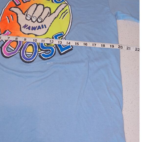 Vintage HANG LOOSE HAWAII Single Stich Tee TShirt Fits XL Graphic Tee - Picture 6 of 6